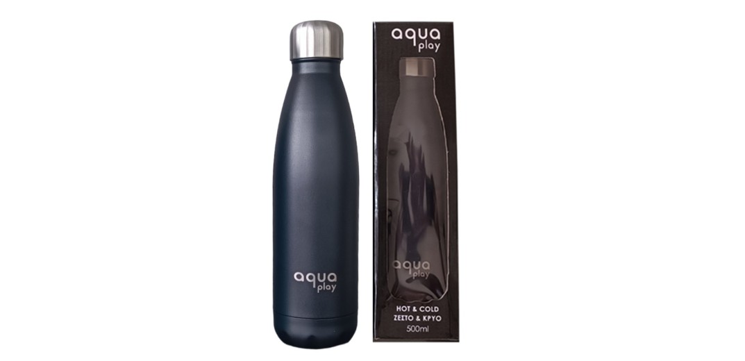 Μπουκάλι Θερμός 500 ml AquaPlay Μαύρο