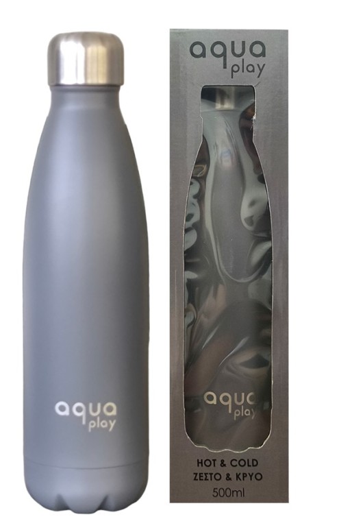Μπουκάλι Θερμός 500 ml AquaPlay Ανθρακί