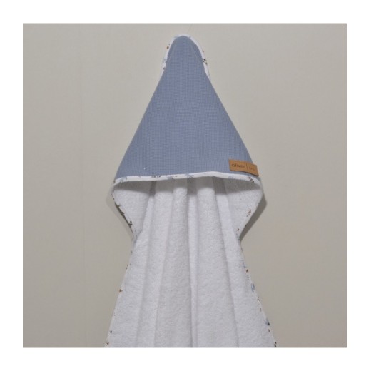 Μπουρνούζι κάπα 75x75 100% βαμβάκι 450 γρμ/τμ Design 401 Oliver Baby