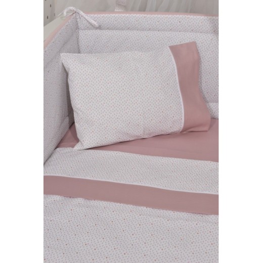 Σεντόνια Κούνιας 3 τεμ. 110x170cm 100% Βαμβάκι - Κατωσέντονο Με Λάστιχο - Design 402 Oliver Baby