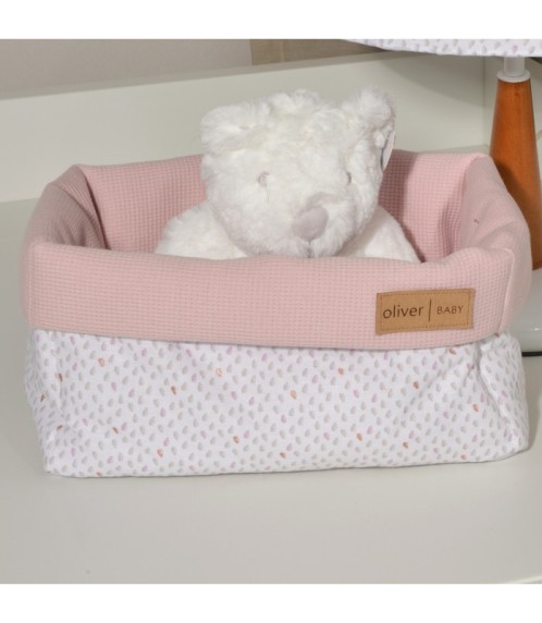 Καλάθι Αποθήκευσης Διπλής Όψης 25x15x13 ύψος Σάπιο Μήλο Design 402 Oliver Baby