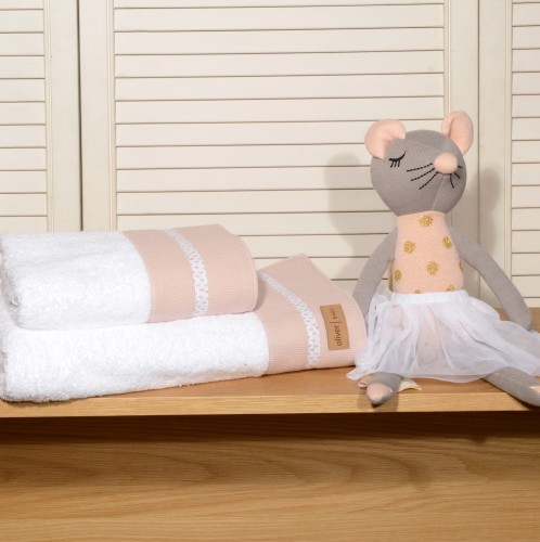 Σετ πετσέτες 2 τεμ 100% βαμβάκι 450 γρμ/τμ 30x50 & 70x120 Design 402 Oliver Baby