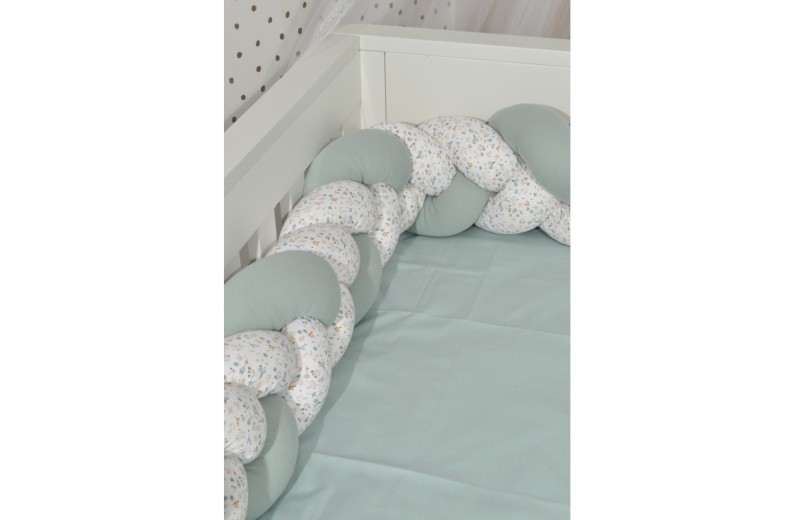 Πλεξούδα τριπλή βαμβακερή 20x200 με ειδική εσωτερική επένδυση Design 403 Oliver Baby