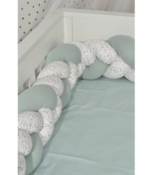 Πλεξούδα τριπλή βαμβακερή 20x200 με ειδική εσωτερική επένδυση Design 403 Oliver Baby