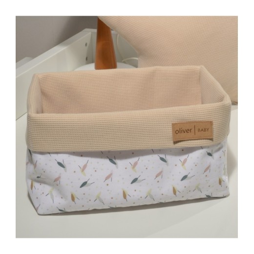 Καλάθι Αποθήκευσης Διπλής Όψης 25x15x13cm ύψος Design 404 Oliver Baby