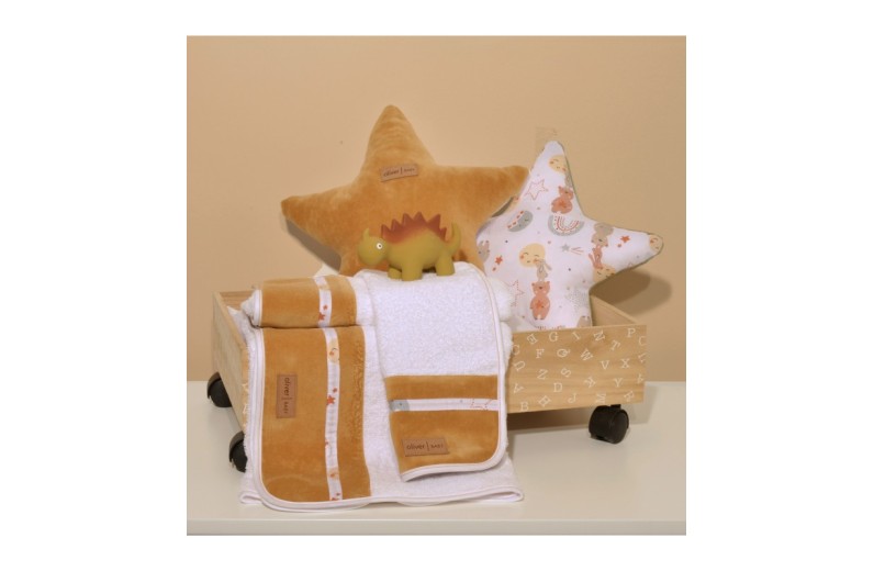 Σετ Πετσέτες 2 τεμ. 100% Βαμβάκι 450 γρμ/τμ 30x50cm & 70x120cm Design 410 Oliver Baby