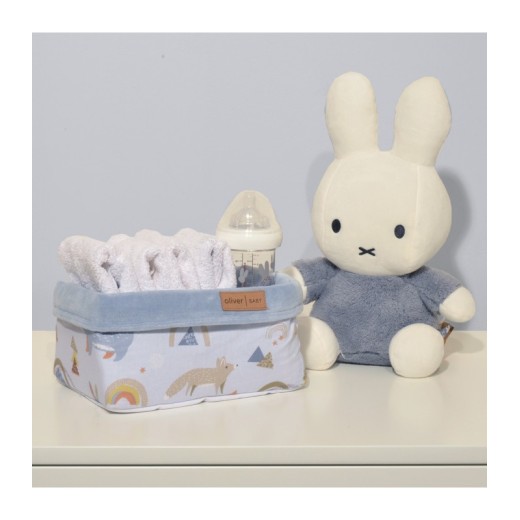 Καλάθι Αποθήκευσης Διπλής Όψης 25x15x13cm ύψος Design 411 Oliver Baby
