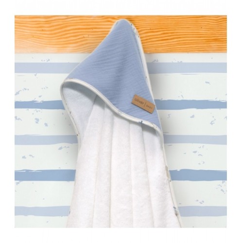 Μπουρνούζι Κάπα 75x75cm Design 414 Oliver Baby