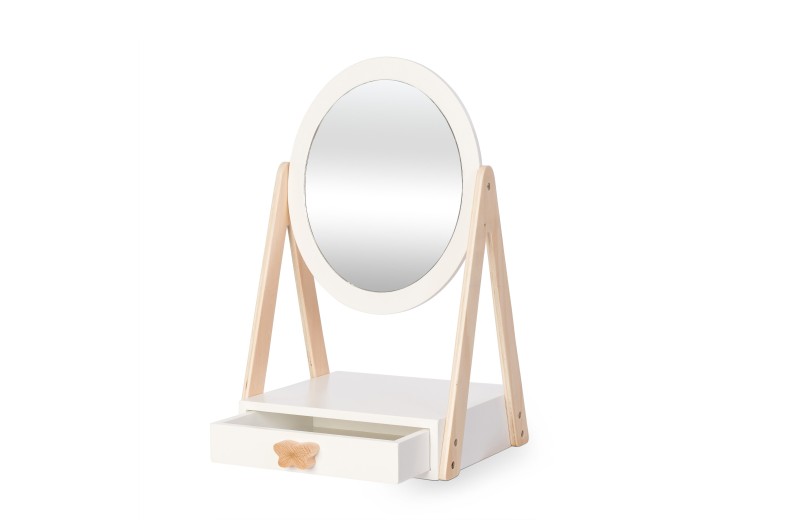 Ξύλινος Καθρέπτης με Συρτάρι - Astrup