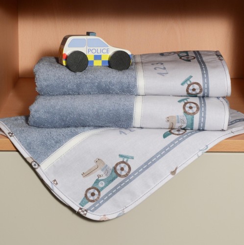 Σετ πετσέτες 2 τεμ 100% βαμβάκι 450 γρμ/τμ 30x50 & 70x120 Design 421 Oliver Baby