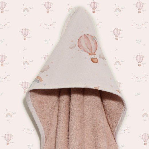 Μπουρνούζι κάπα 75x75 100% βαμβάκι 450 γρμ/τμ Des. 422 Oliver Baby