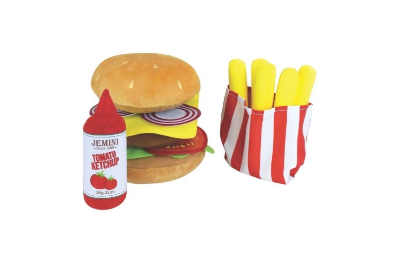 Υφασμάτινο Burger με Ketchup και Τηγανητές Πατάτες - Jemini