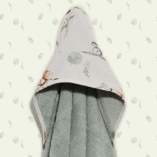 Μπουρνούζι κάπα 75x75 100% βαμβάκι 450 γρμ/τμ Des.423 Oliver Baby