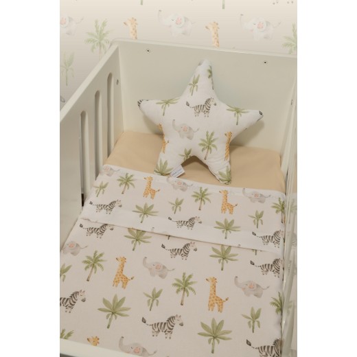 Σεντόνια Λίκνου Σετ 2τ -75x110-100% Βαμβάκι Des.424 Oliver Baby