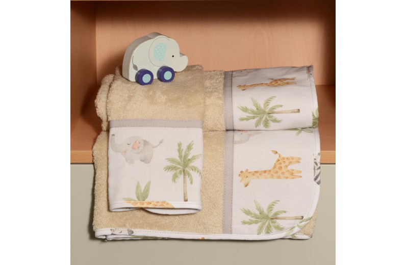 Σετ πετσέτες 2 τεμ 100% βαμβάκι 450 γρμ/τμ 30x50 & 70x120 Des.424 Oliver Baby