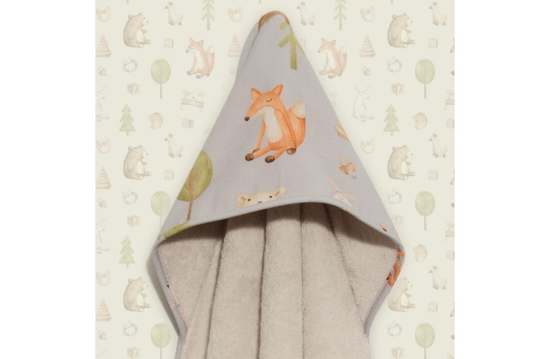 Μπουρνούζι κάπα 75x75 100% βαμβάκι 450 γρμ/τμ Des.427 Oliver Baby