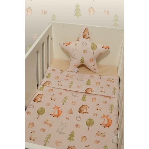 Σεντόνια Λίκνου Σετ 2τ -75x110-100% Βαμβάκι Des.428 Oliver Baby