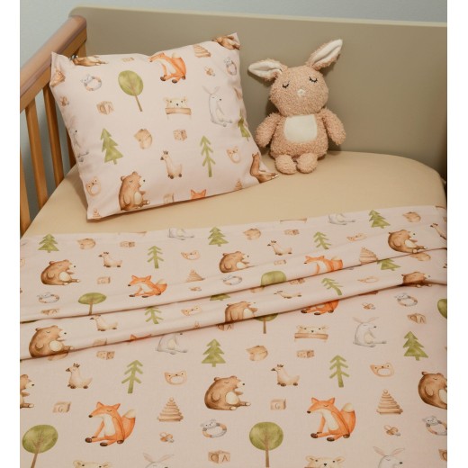 Σεντόνια Κούνιας Σετ 3τ -110x170 με λάστιχο Des.428 Oliver Baby