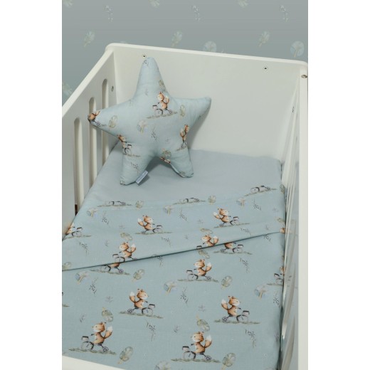 Σεντόνια Λίκνου Σετ 2τ -75x110-100% Βαμβάκι Des.429 Oliver Baby