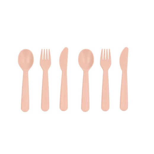 Σετ 6 τεμ. Κουτάλι-Μαχαίρι-Πηρούνι - Σωμόν - Tutete