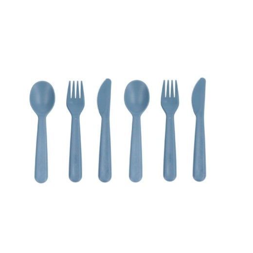 Σετ 6 τεμ. Κουτάλι-Μαχαίρι-Πηρούνι - Σκούρο Μπλε - Tutete