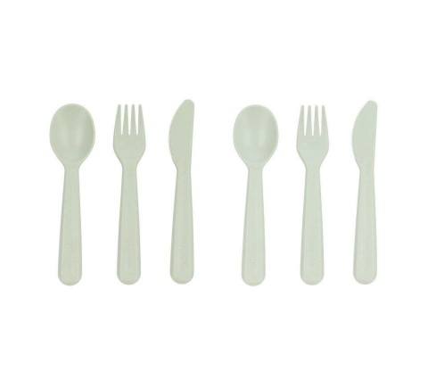 Σετ 6 τεμ. Κουτάλι-Μαχαίρι-Πηρούνι - Mέντα - Tutete