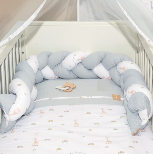 Πλεξούδα τριπλή βαμβακερή 20x200 με ειδική εσωτερική επένδυση Design 501 Sophie La Girafe