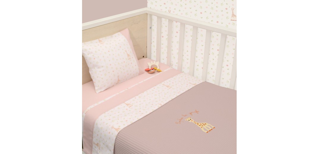 Κουβέρτα Πικέ Αγκαλιάς 75x95cm Design 502 Sophie La Girafe