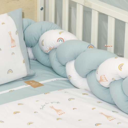 Πλεξούδα τριπλή βαμβακερή 20x200 cm με ειδική εσωτερική επένδυση Design 503 Sophie La Girafe