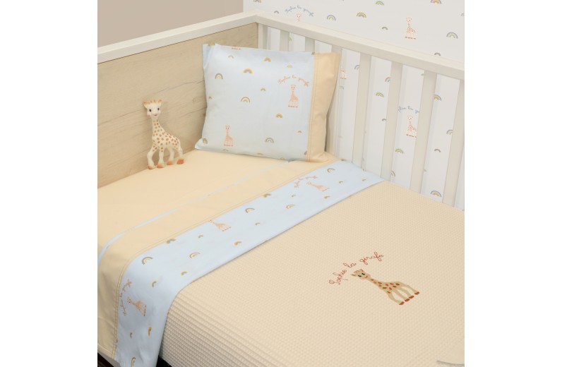 Κουβέρτα Πικέ Αγκαλιάς 75x95cm Design 504 Sophie La Girafe