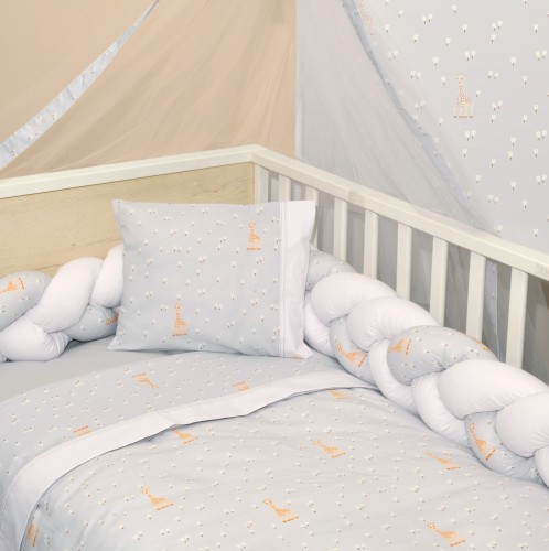 Πλεξούδα τριπλή βαμβακερή 20x200 με ειδική εσωτερική επένδυση Design 505 Sophie La Girafe