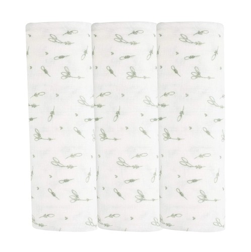 Σετ 3 Πάνες Μουσελίνας - Φυλλαράκια - Trois Kilos Sept