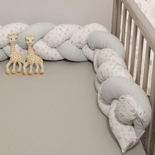 Πλεξούδα Τριπλή Βαμβακερή 20x200cm με Ειδική Εσωτερική Επένδυση Design 507 SOPHIE LA GIRAFE
