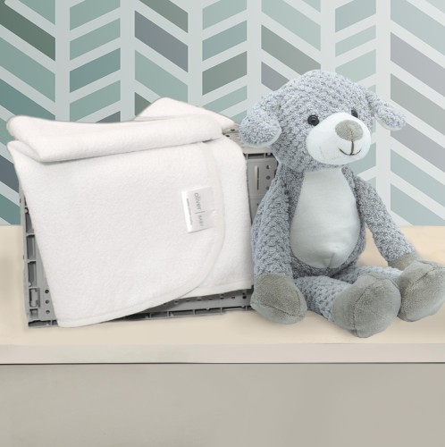 Σελτεδάκι 50x70cm 300gr/sm Με Λευκό Ρέλι – Oliver Baby