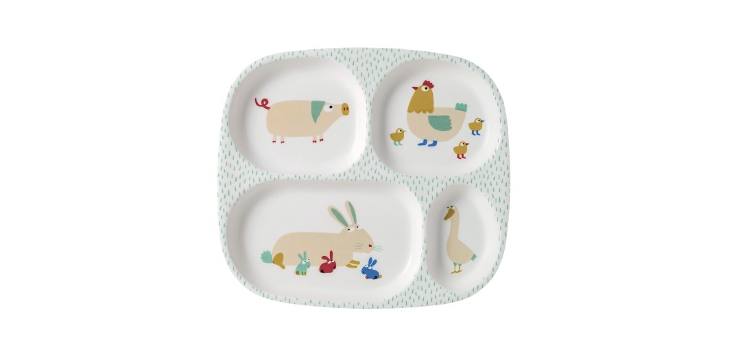 Δίσκος Ρηχός με 4 Χωρίσματα 21x24 Farm - Petit Jour Paris