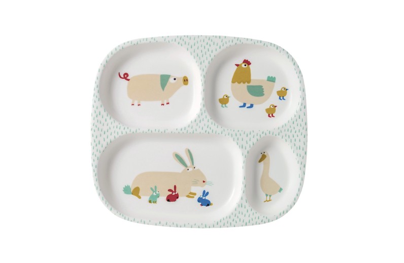 Δίσκος Ρηχός με 4 Χωρίσματα 21x24 Farm - Petit Jour Paris