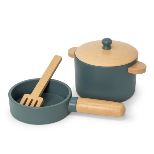 Σετ Ξύλινη Κατσαρόλα και Τηγάνι Mama Memo