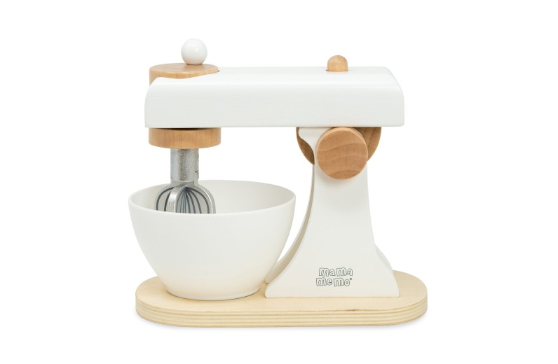 Ξύλινο Μίξερ με Αξεσουάρ - Άσπρο Mama Memo