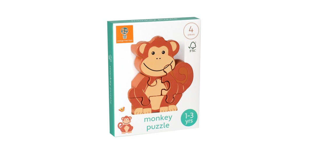 Μινι Παζλ Μαιμού Orange Tree Toys