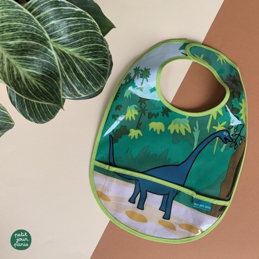 Αδιαβροχοποιημένη Σαλιάρα Mε Tσέπη Dinos - Petit Jour Paris