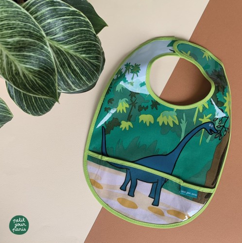 Αδιαβροχοποιημένη Σαλιάρα Mε Tσέπη Dinos - Petit Jour Paris