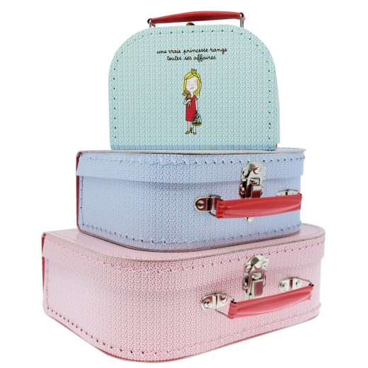 ΣΕΤ 3 ΧΑΡΤΙΝΩΝ ΒΑΛΙΤΣΩΝ PRINCESS PETIT JOUR (16-20-25 cm)