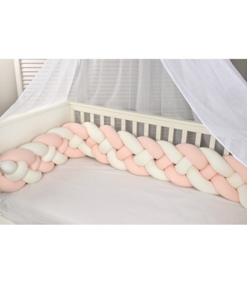 Πλεξούδα τριπλή βαμβακερή 20X200  με ειδική εσωτερική επένδυση Design 7766 Oliver Baby