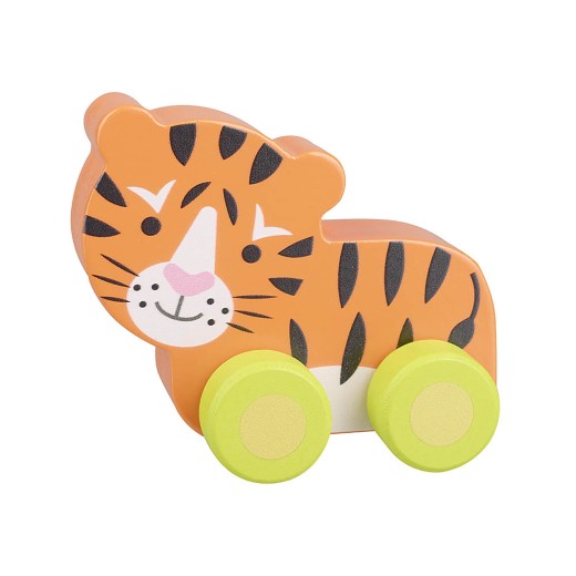 Tίγρης Push & Pull Orange Tree Toys
