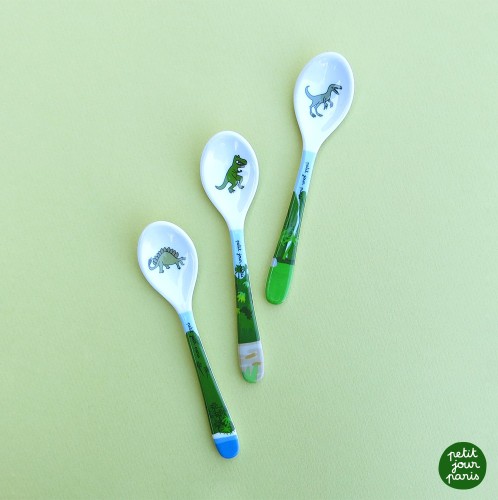 Σετ 3 Παιδικών Κουταλιών 14cm Dinos - Petit Jour Paris