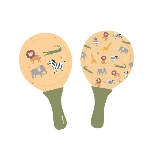 Σετ 2 Ρακέτες Παραλίας Wild Animals - Monnëka