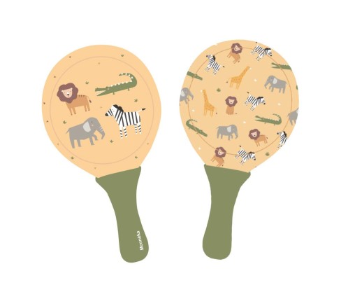 Σετ 2 Ρακέτες Παραλίας Wild Animals - Monnëka