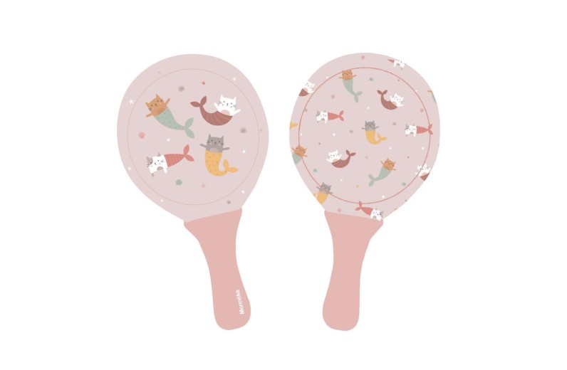 Σετ 2 Ρακέτες Παραλίας Mermaid Cats - Monnëka