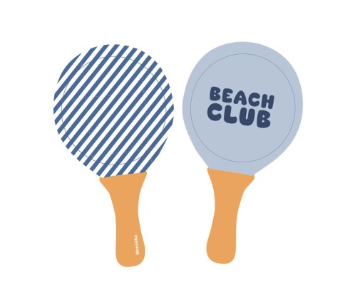 Σετ 2 Ρακέτες Παραλίας Stripes Blues&Beyond - Monnëka