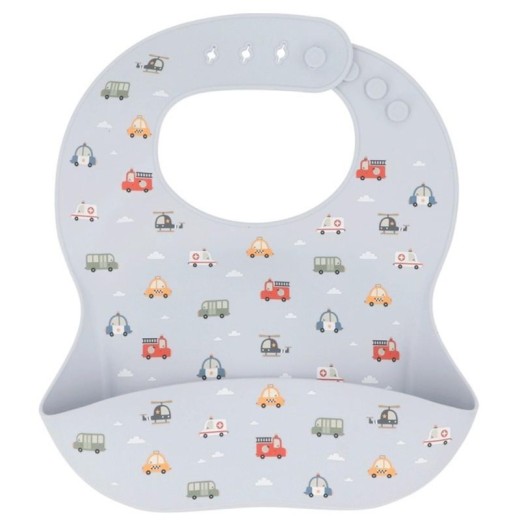 Σαλιάρα Σιλικόνης City Cars - Tutete